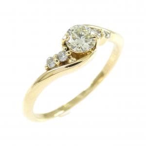 K18YG ダイヤモンド リング 0.311CT