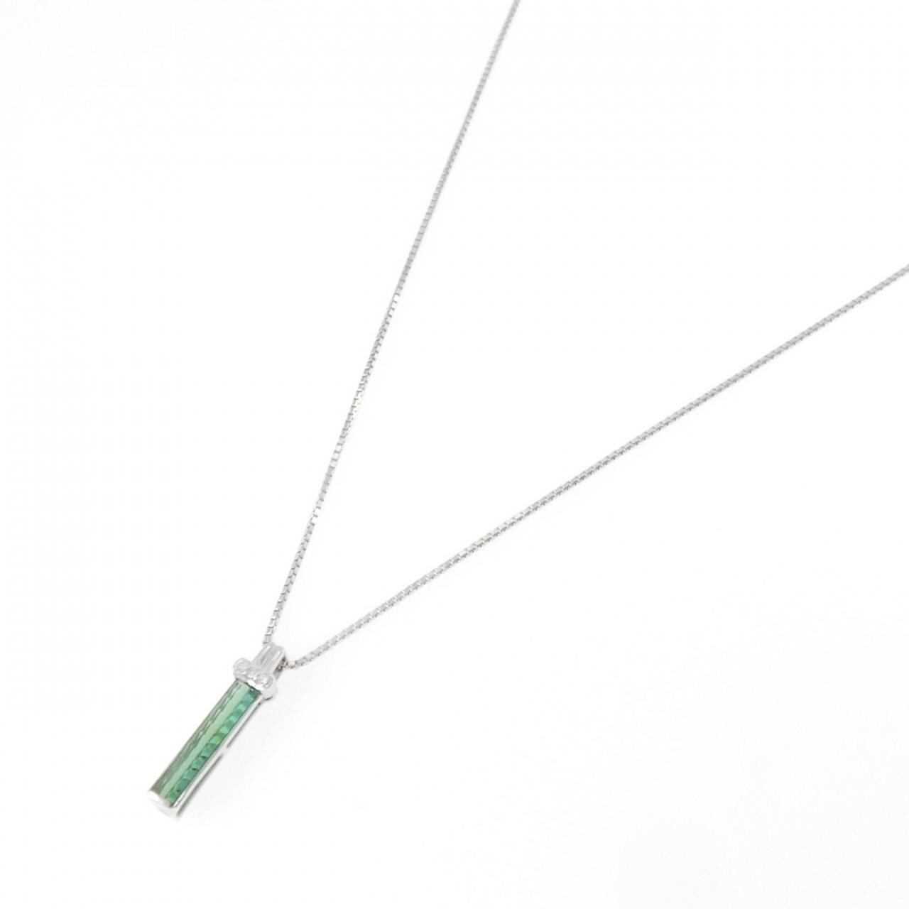 K18WG トルマリン ネックレス 1.09CT