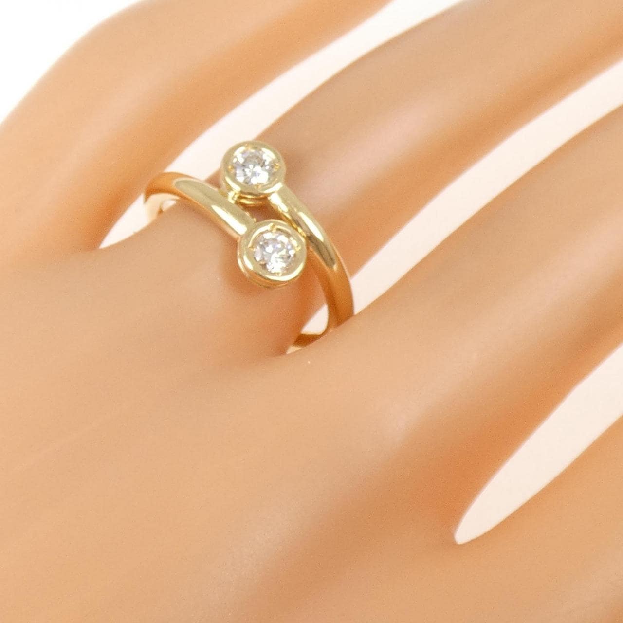 K18YG ダイヤモンド リング 0.26CT