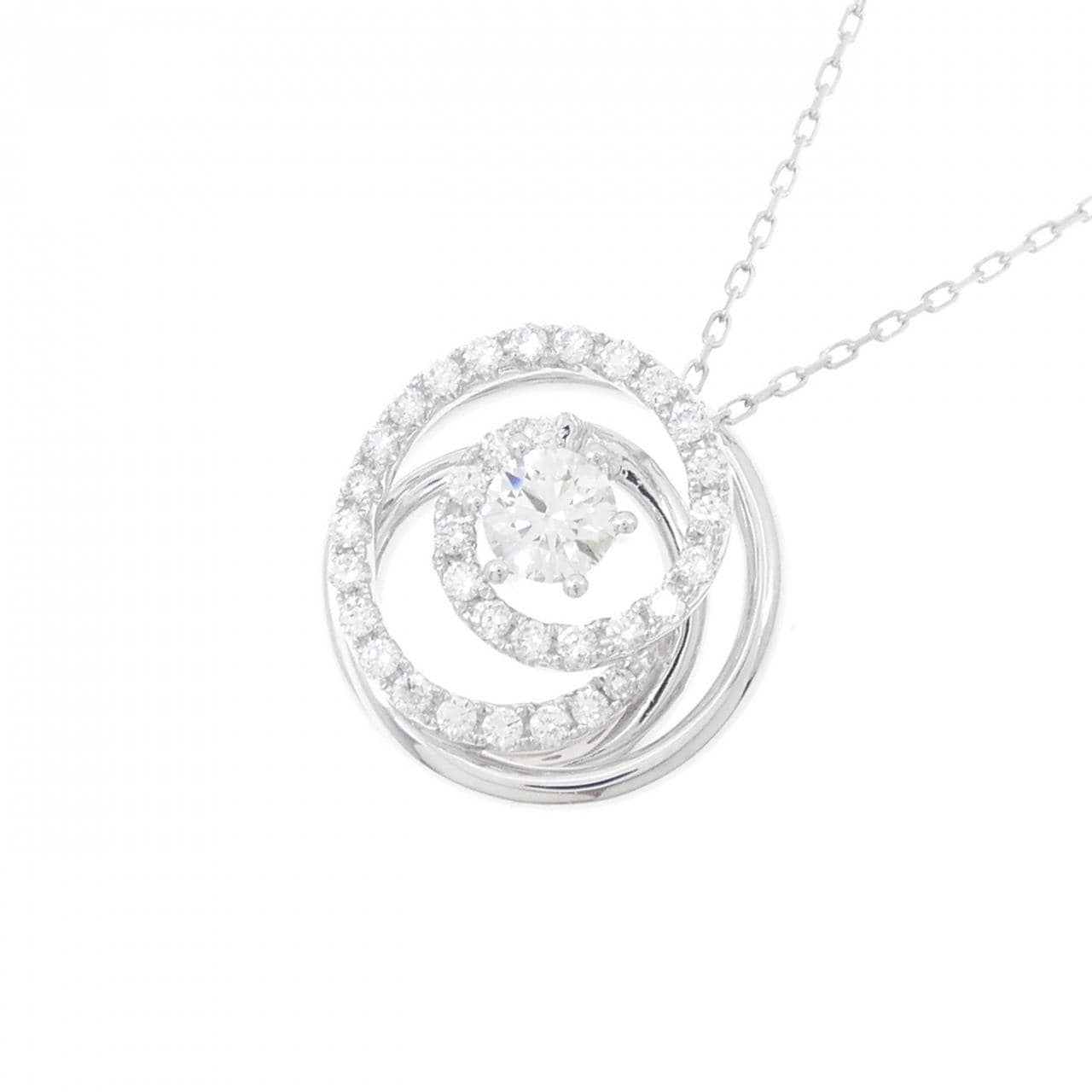 18KWG/K18WG ダイヤモンド ネックレス 0.50CT