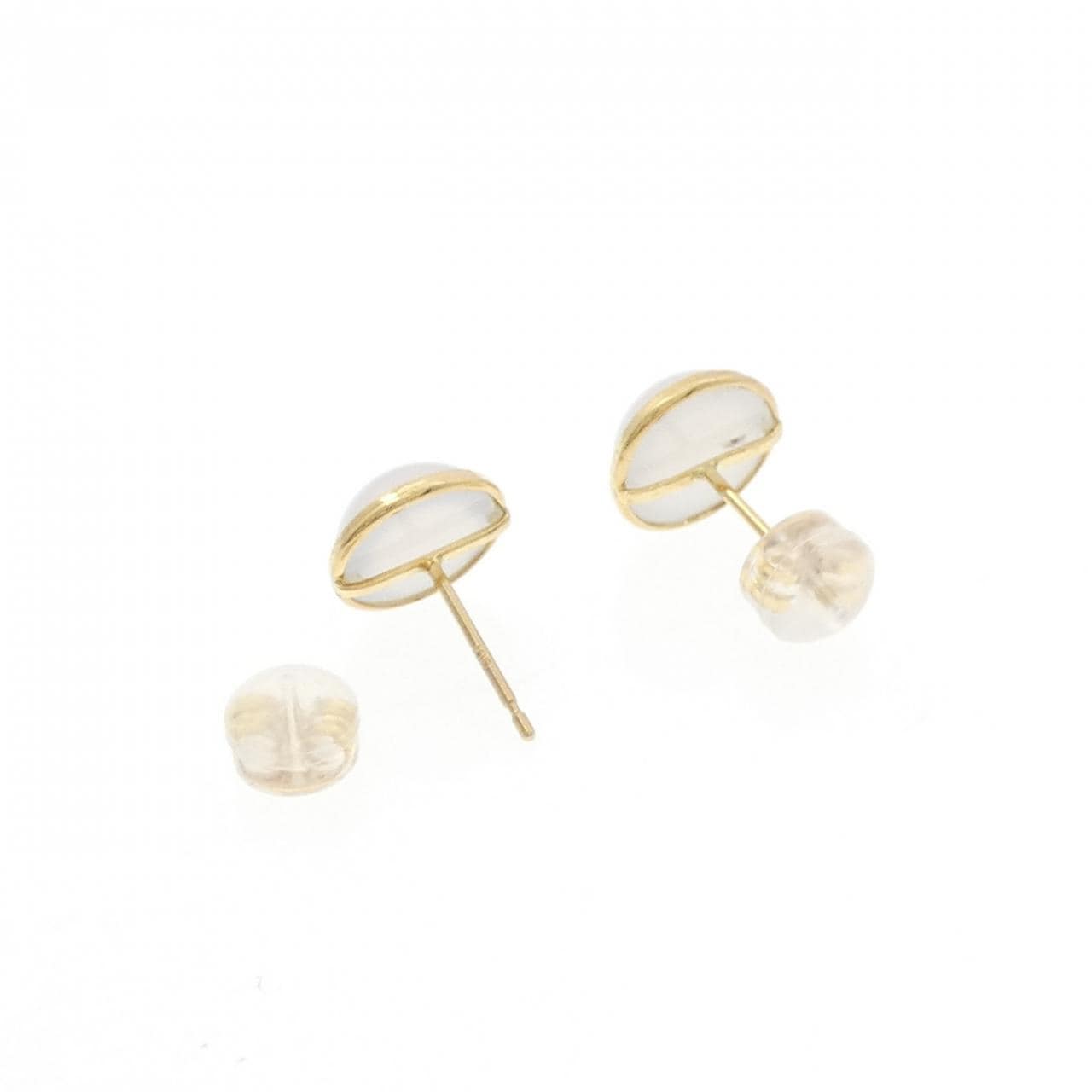[新品] K18YG玉髓耳環