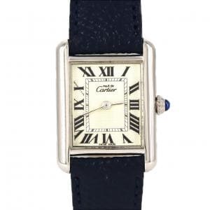 カルティエ マストタンクSM W1016230 シルバー クォーツ