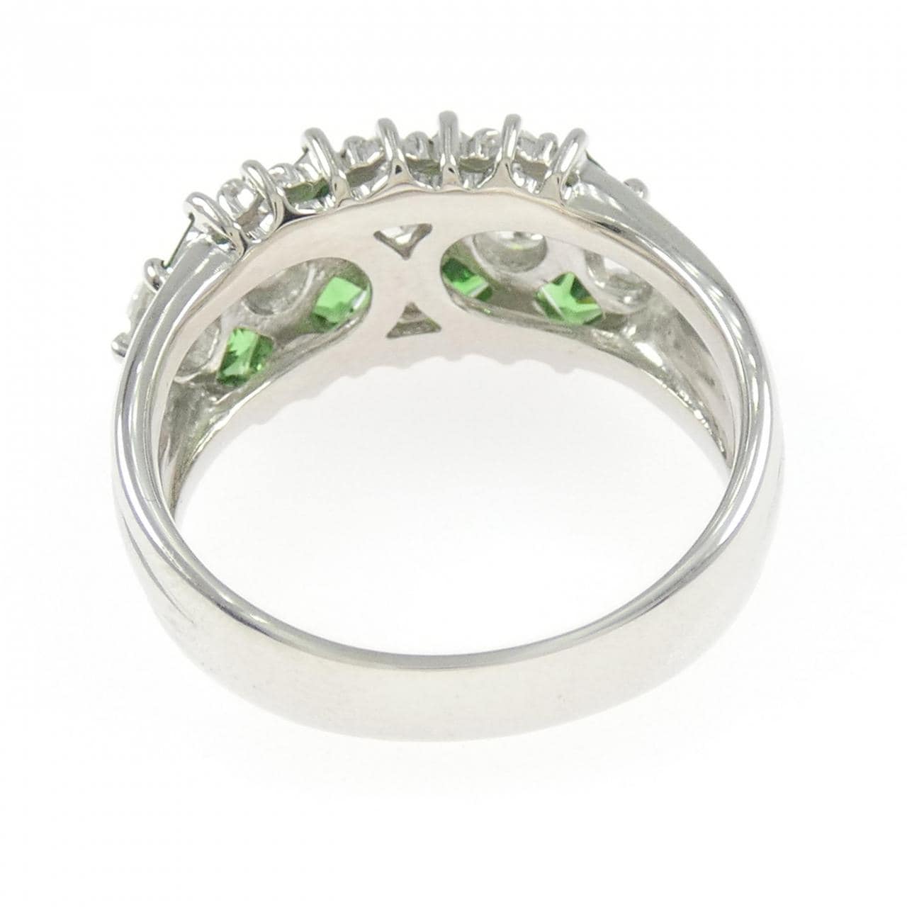 PT900 グリーンガーネット リング 1.14CT