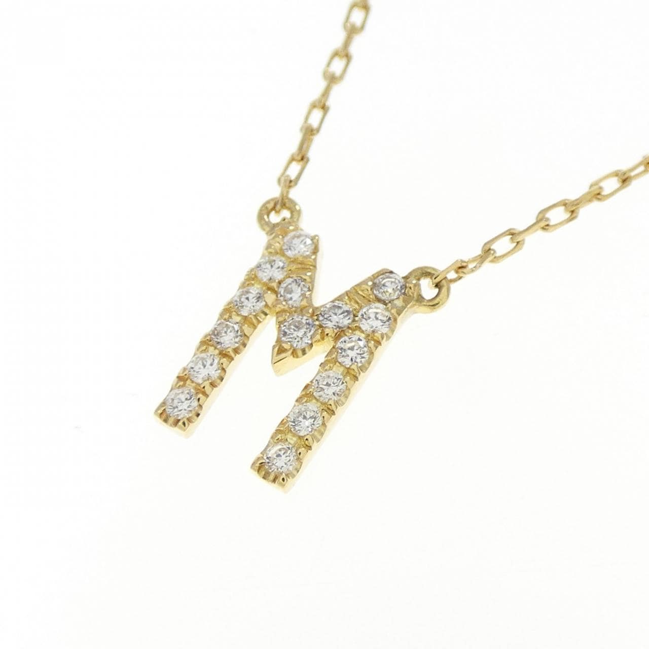 アーカー イニシャル ネックレス 0.06CT