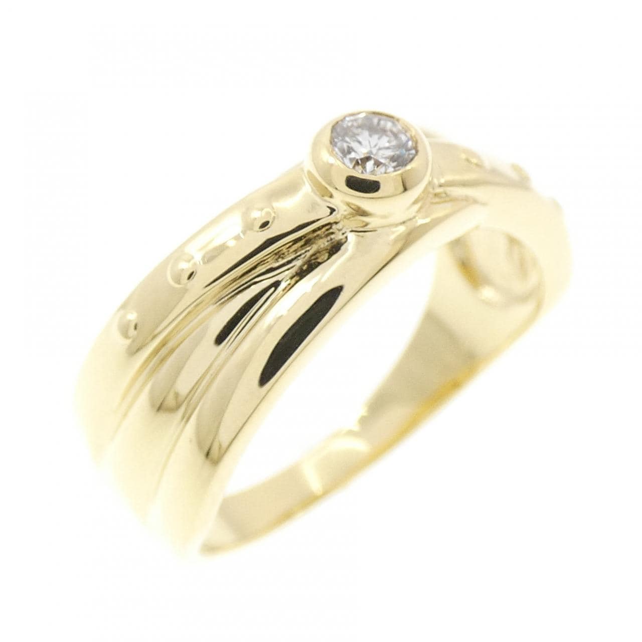 K18YG ダイヤモンド リング 0.13CT