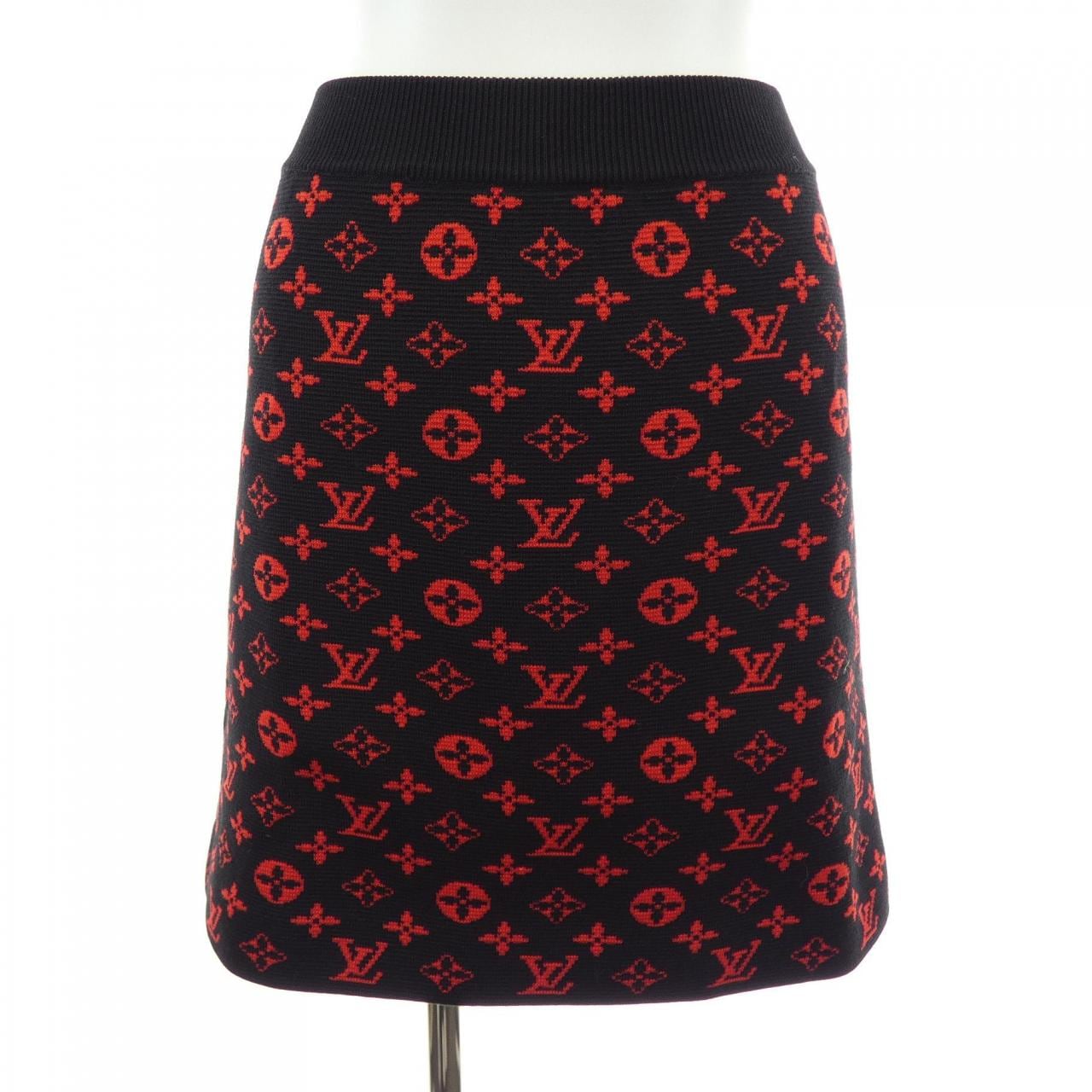 ルイヴィトン LOUIS VUITTON モノグラムウールニットAライン FJKZ03XZS スカート