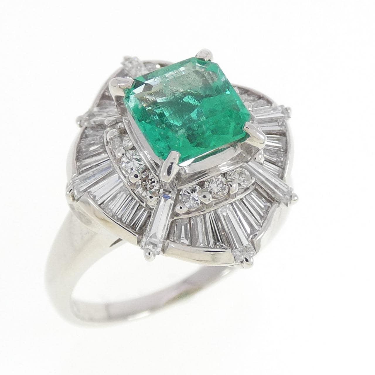 PT900 エメラルド リング 1.01CT