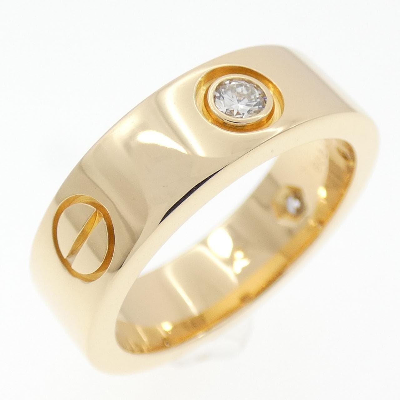CARTIER LOVE half 鑽石指