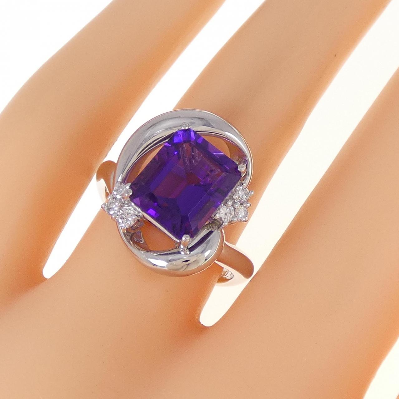 PT アメジスト リング 3.05CT