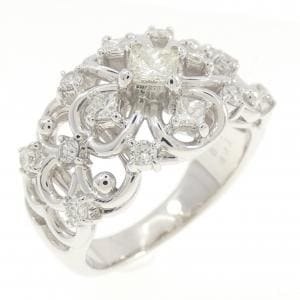 K18WG ダイヤモンド リング 0.25CT