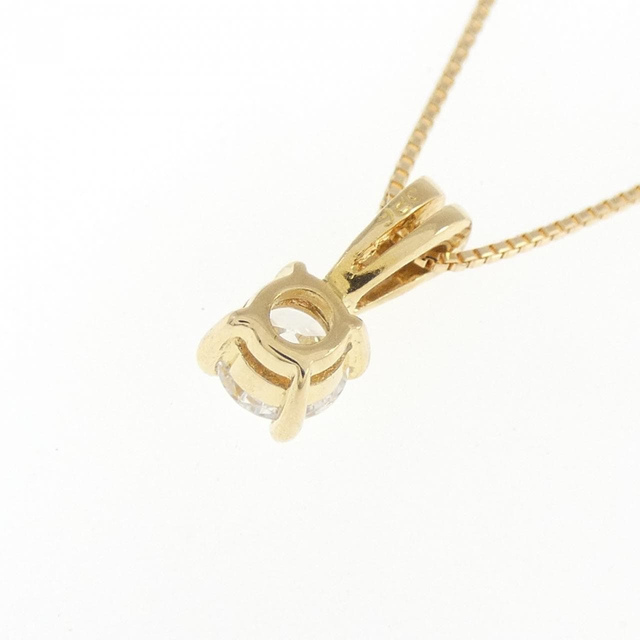 18KTYG/K18YG ダイヤモンド ネックレス 0.26CT