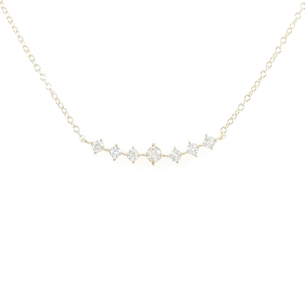 【リメイク】K10YG ダイヤモンド ネックレス 0.15CT