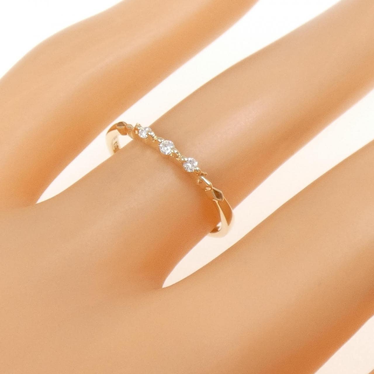 アガット ダイヤモンド リング 0.04CT