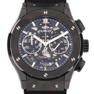 ウブロ クラシックフュージョンアエロフュージョンクロノグラフブラックマジック 525.CM.0170.LR セラミック 自動巻