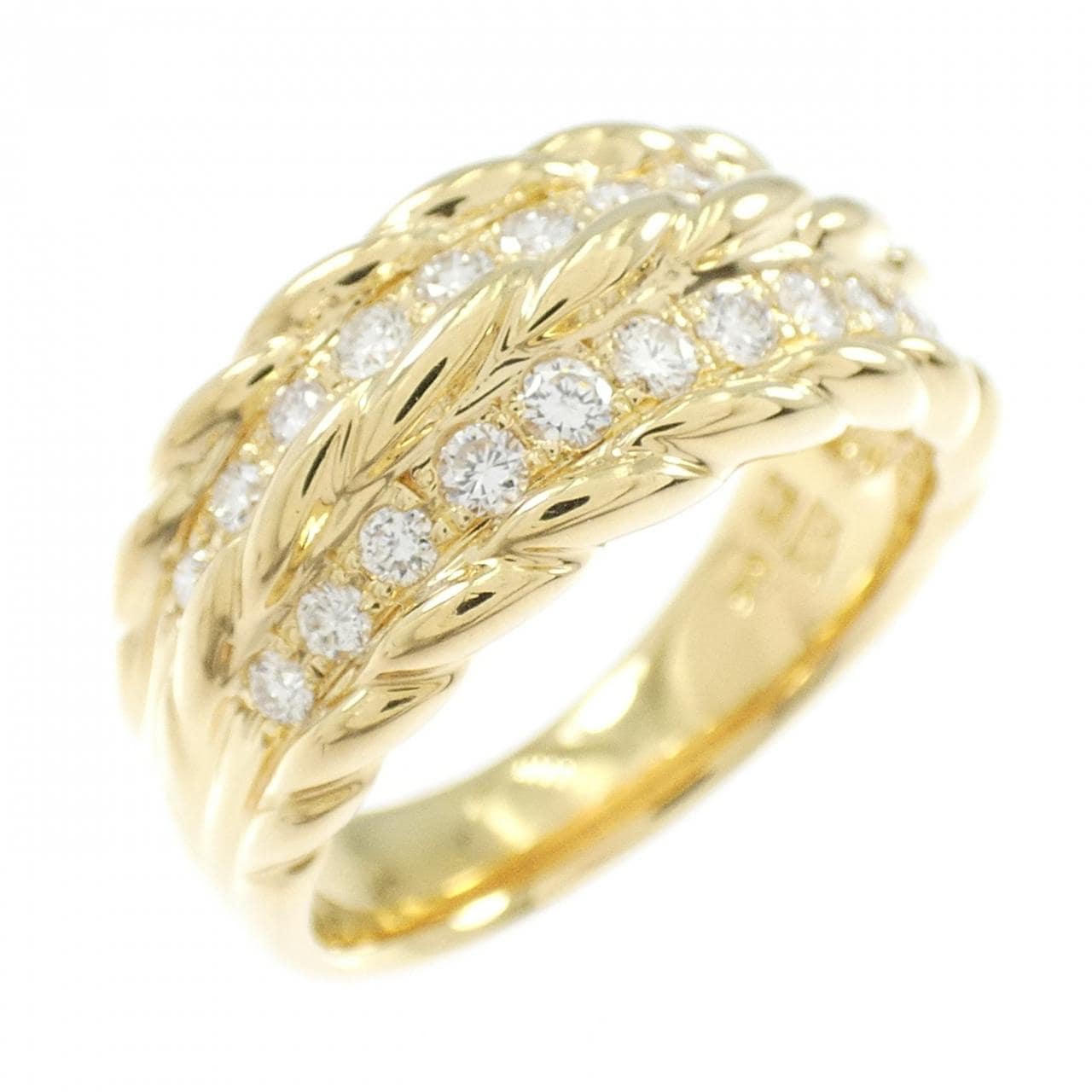 K18YG ダイヤモンド リング 0.45CT