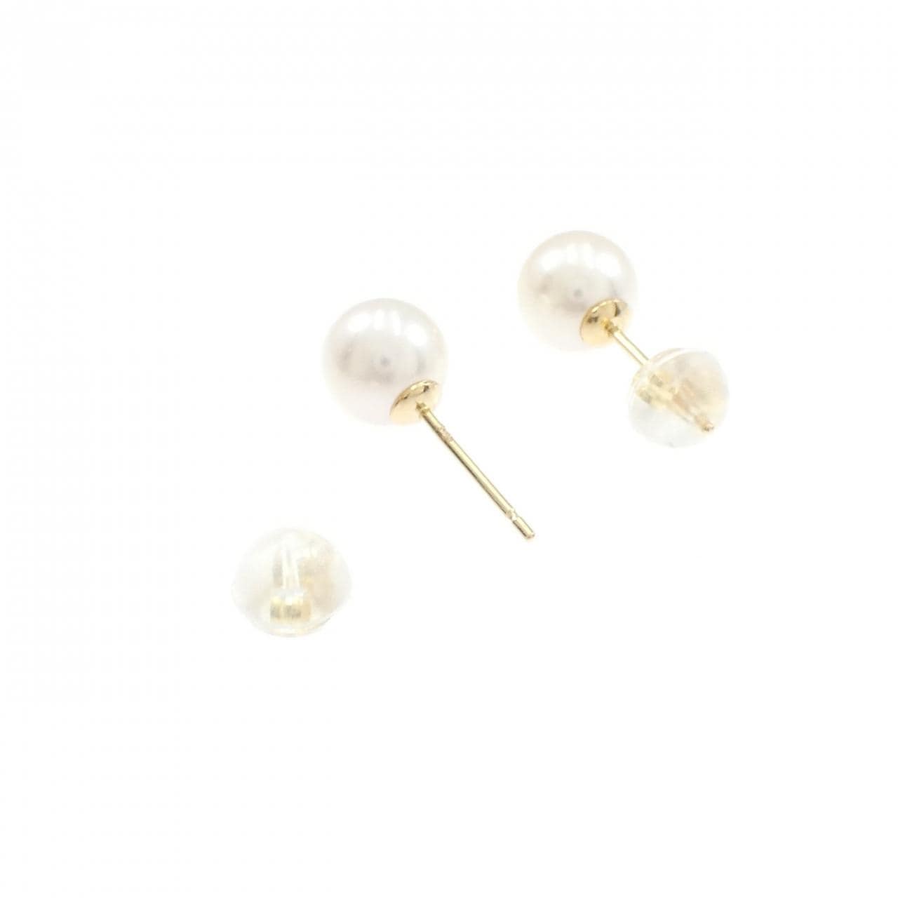 K18YG アコヤパール ピアス 6.3mm