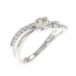 K18WG ダイヤモンド リング 0.33CT