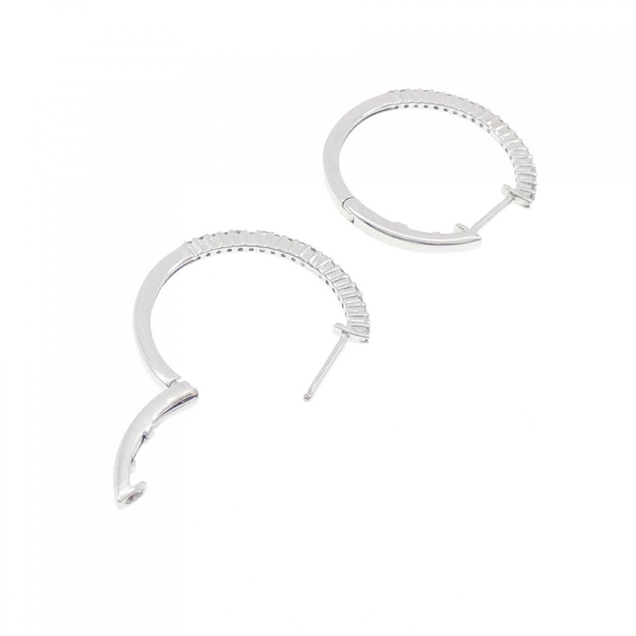 K18WG ダイヤモンド ピアス 0.2CT