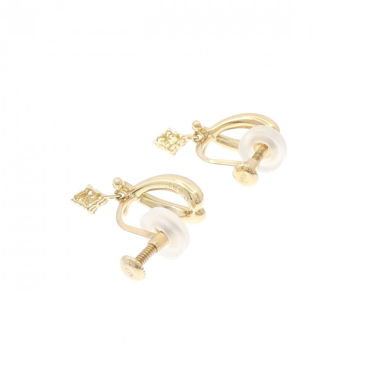 K18YG ダイヤモンド イヤリング 0.16CT