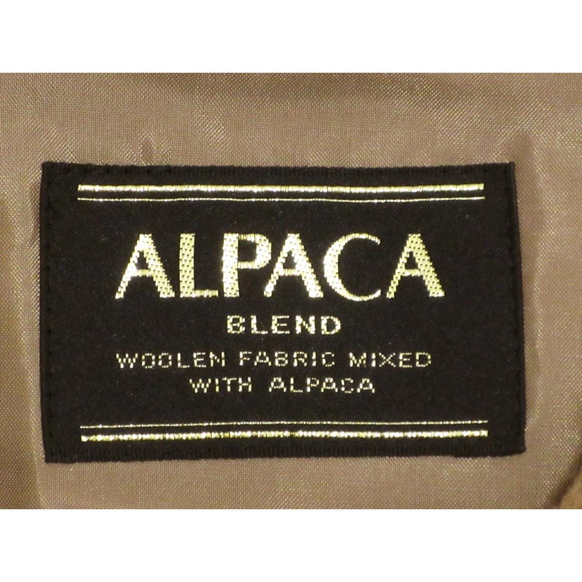 【新品】お洒落コート アルパカ混 シャルム加工 ヘチマ衿