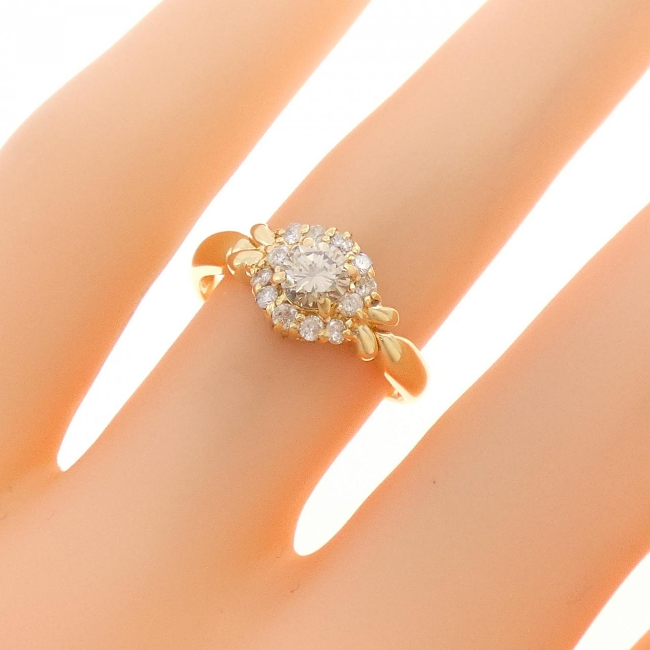 K18YG ダイヤモンド リング