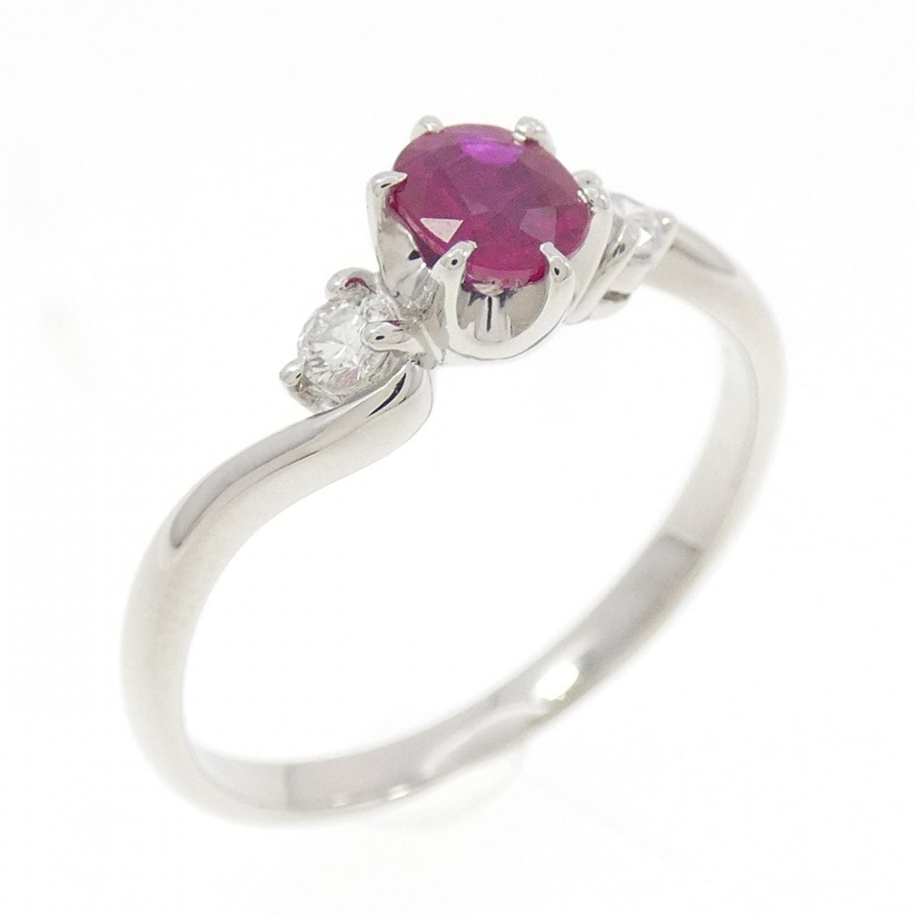 PT900 ルビー リング 0.41CT