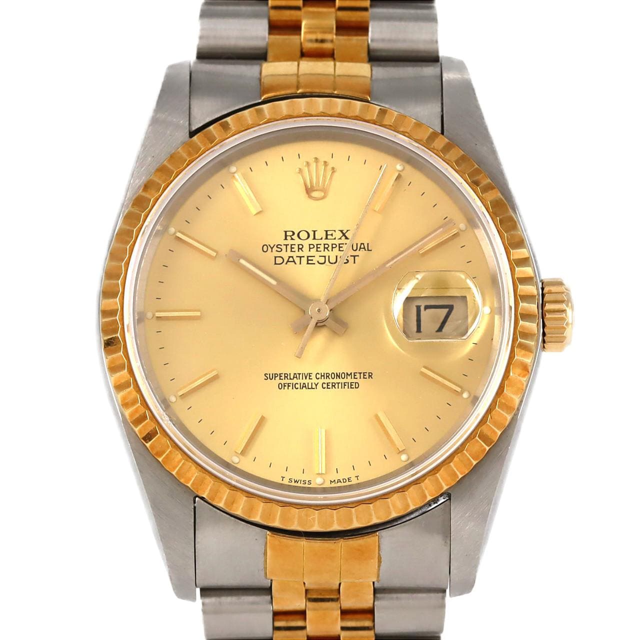 【ノーメンテナンス還元価格】ロレックス デイトジャスト 16233 SSxYG 自動巻 L番