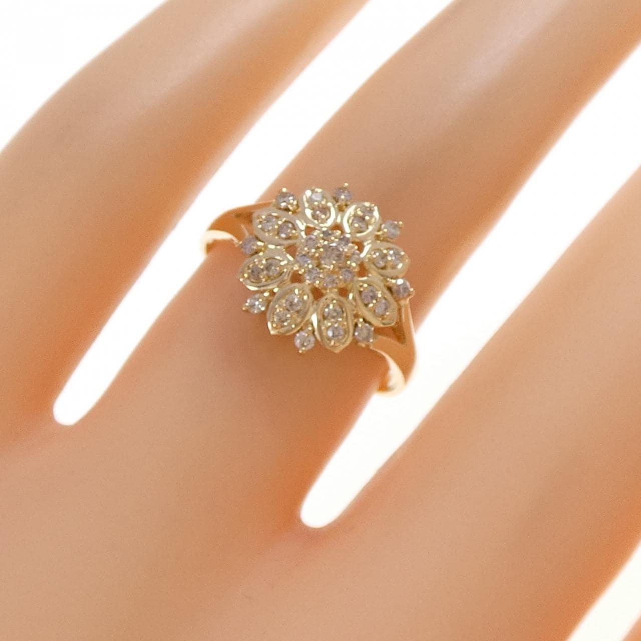 K18YG ダイヤモンド リング 0.20CT