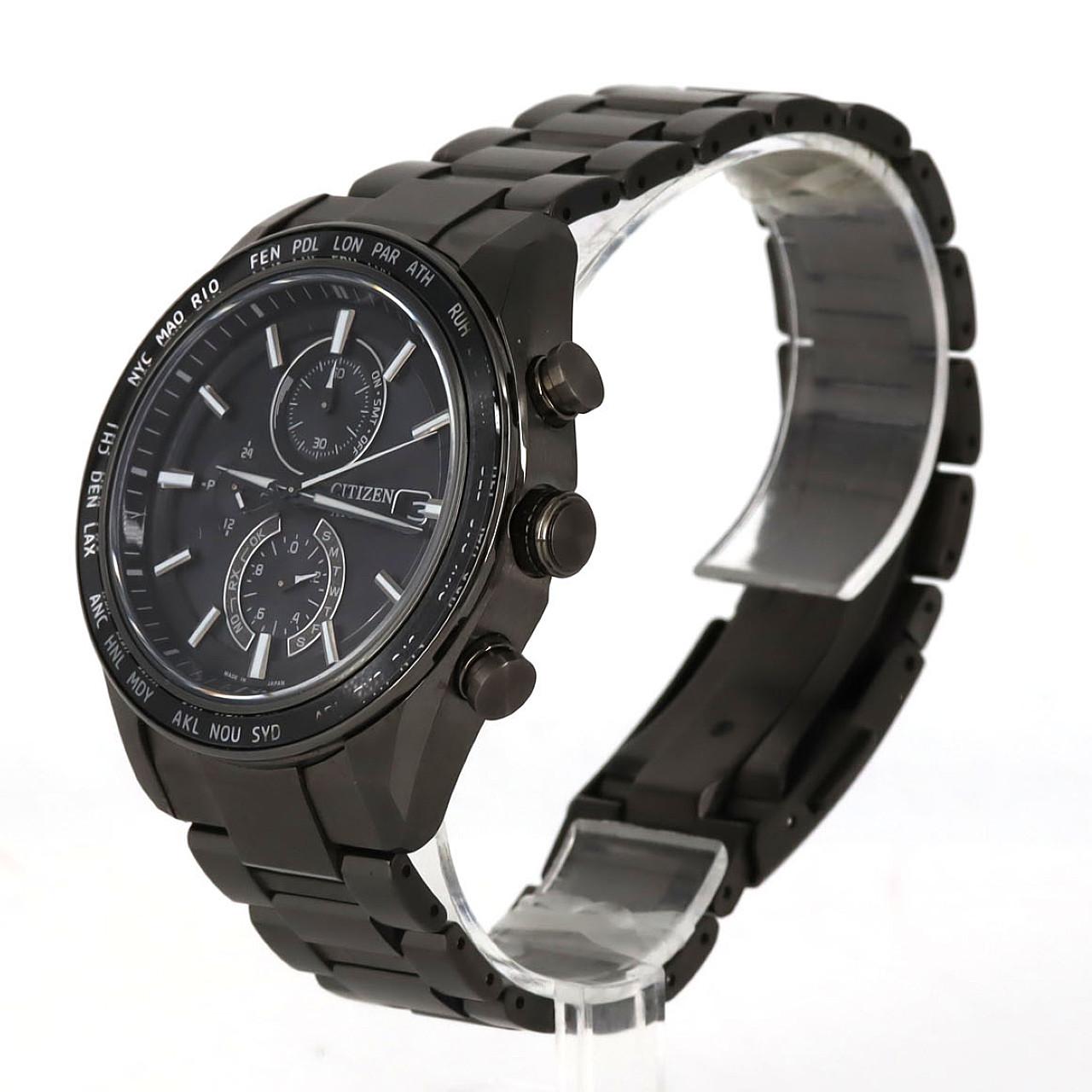 シチズン アテッサ 電波時計 H800-00D9D01/AT8294-59E TI ソーラークォーツ