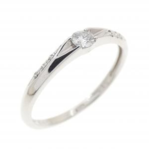K14WG ダイヤモンド リング 0.10CT