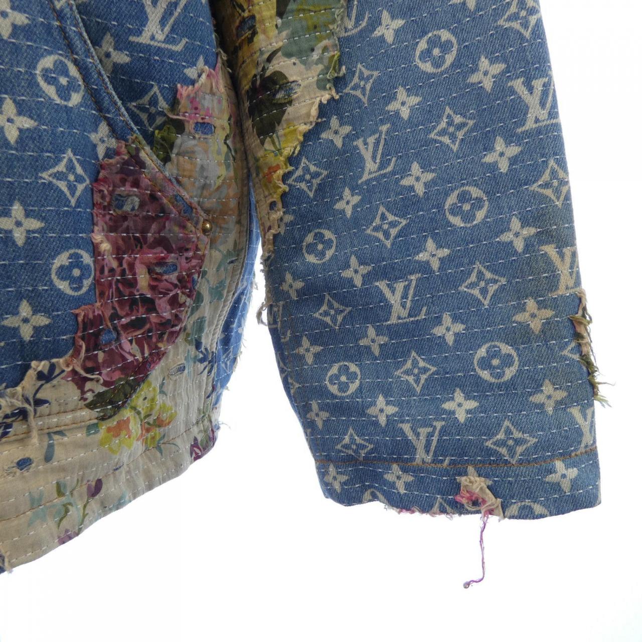 ルイヴィトン LOUIS VUITTON デストロイドワークウェアデニムジャケット HNA90WJF0 ジャケット