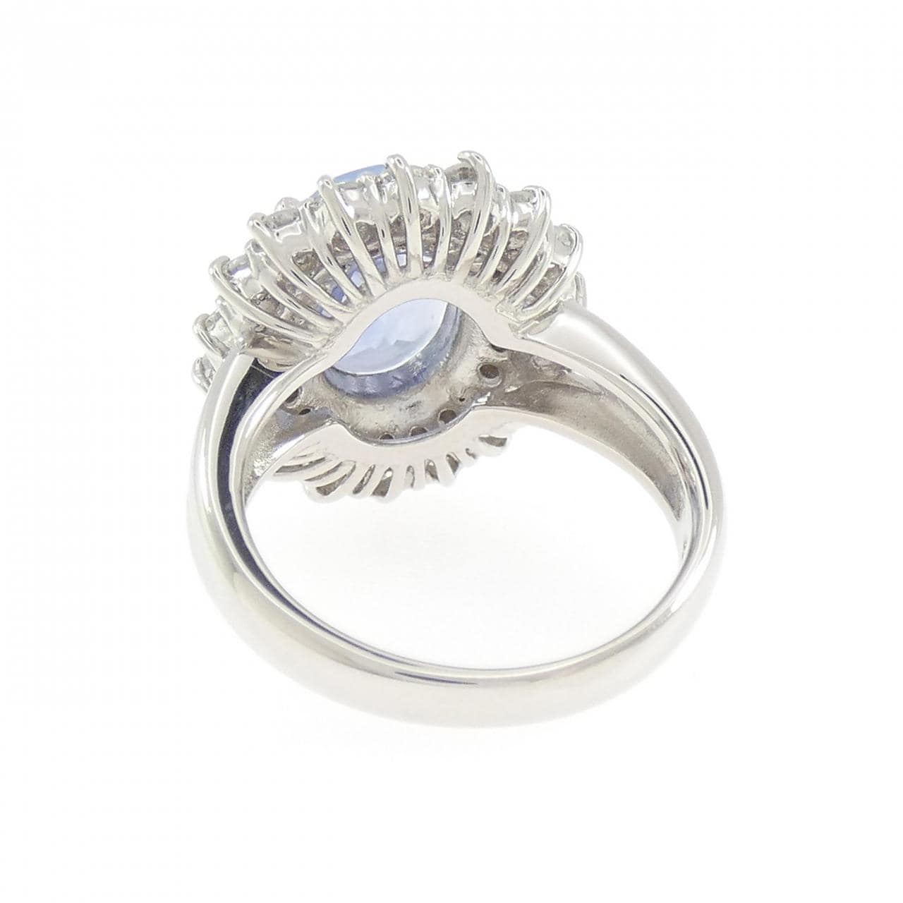 PT850 非加熱 サファイヤ リング 4.13CT