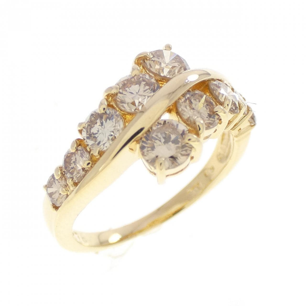 K18YG ダイヤモンド リング 1.06CT