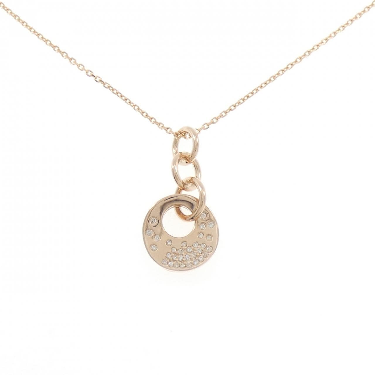 K18PG ダイヤモンド ネックレス 0.20CT
