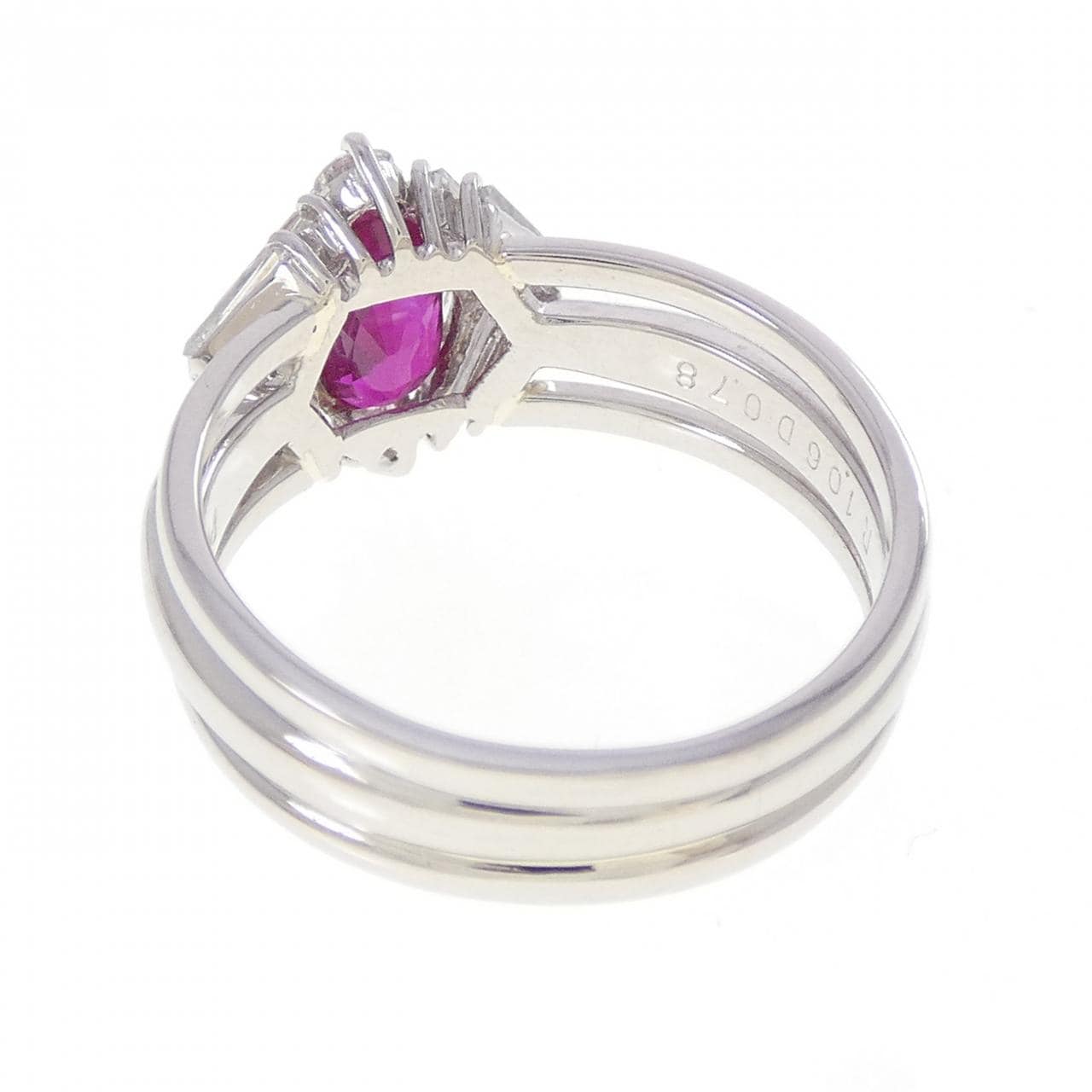PT900 ルビー リング 1.06CT