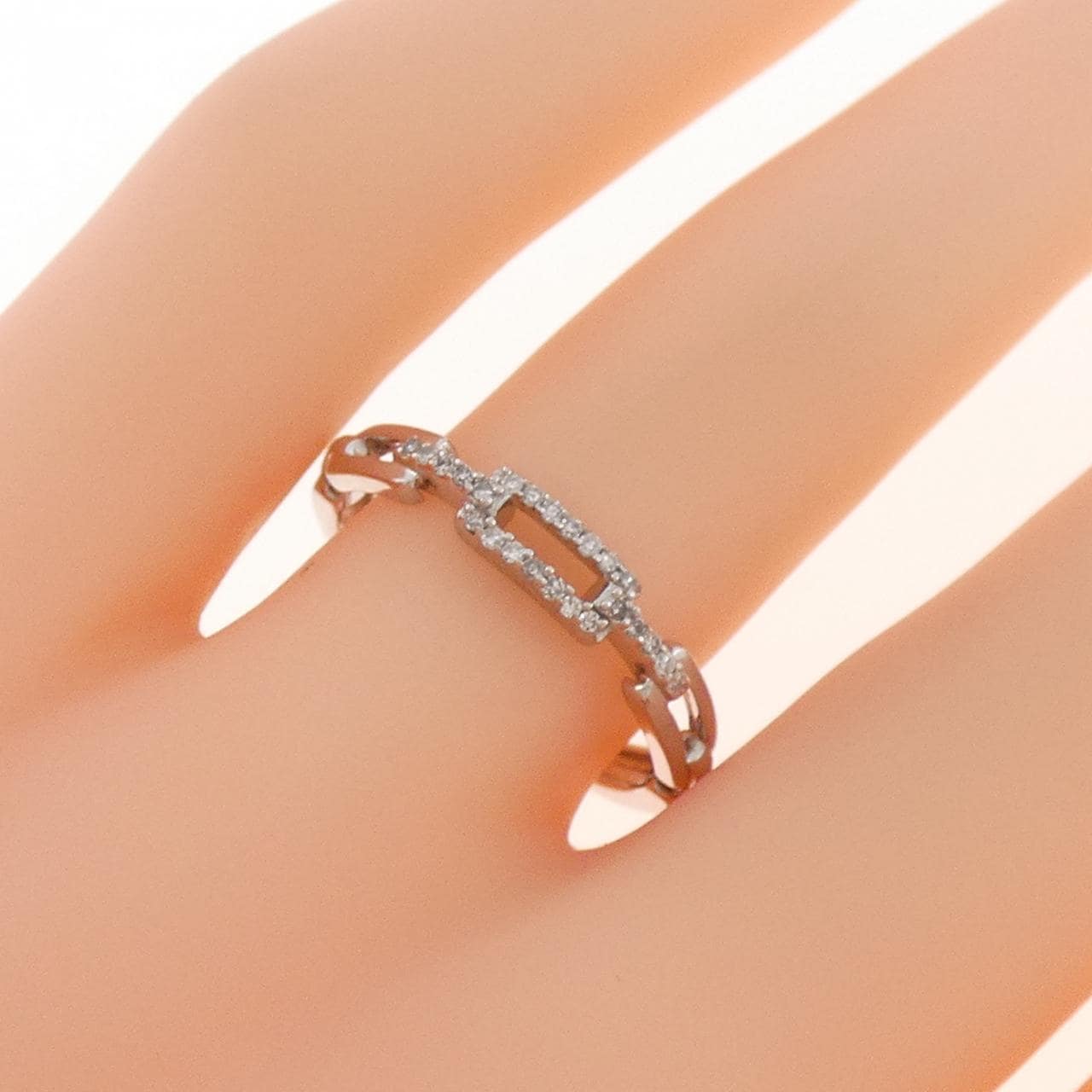 K10WG ダイヤモンド リング 0.08CT