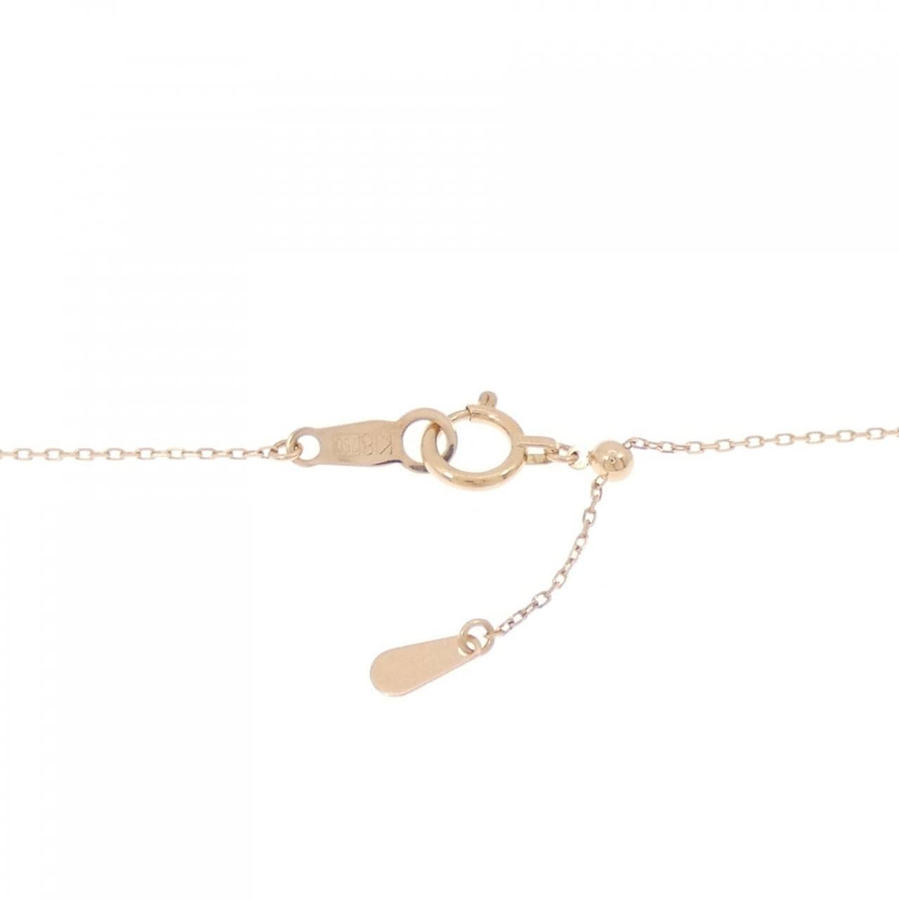 K18PG スター ダイヤモンド ネックレス 0.03CT