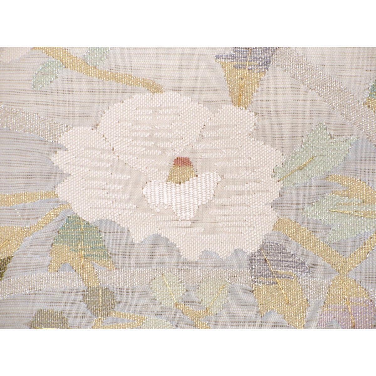 【未使用品】夏袋帯　絽綴織　芯なし仕立