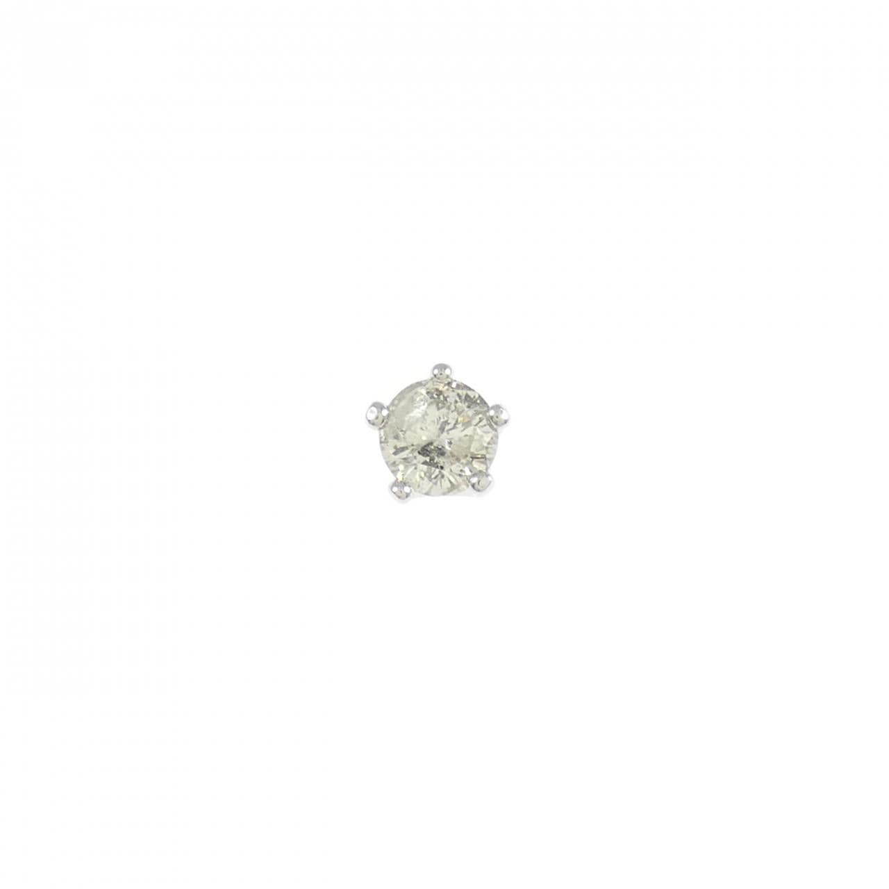 PT900 ダイヤモンド ピアス 0.20CT 片耳