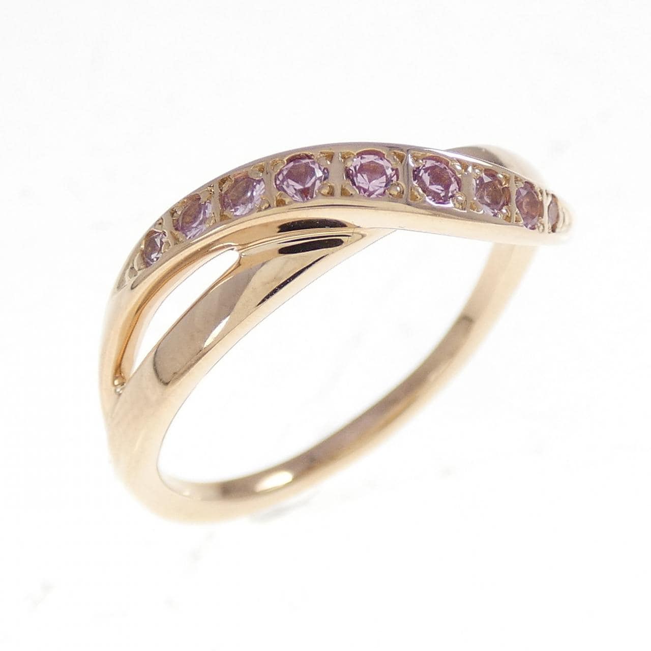 4゜C 合成サファイヤ リング