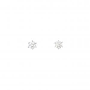PT900 ダイヤモンド ピアス 0.293CT 0.297CT E-F SI1 VG-GOOD