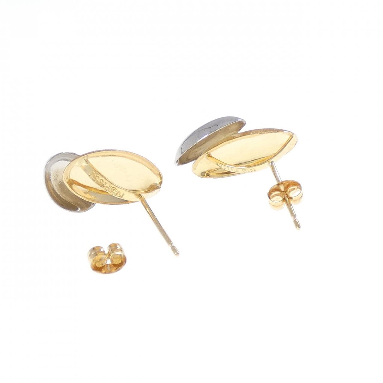 K18YG/PT850 ピアス