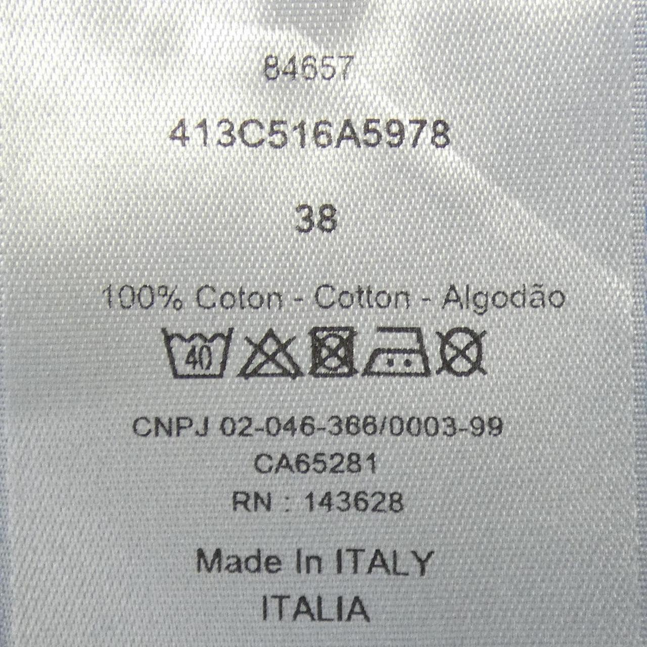 ディオール DIOR コットンポプリン 413C516A5978 シャツ