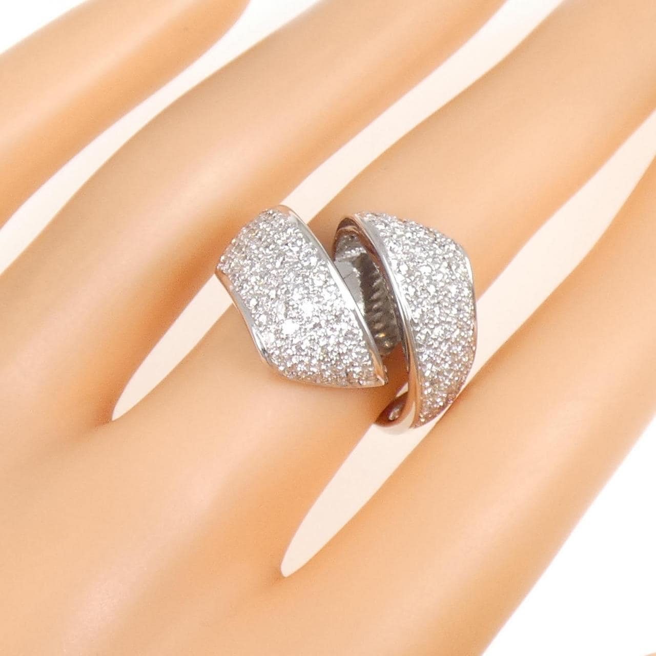 PT900 パヴェ ダイヤモンド リング 1.50CT