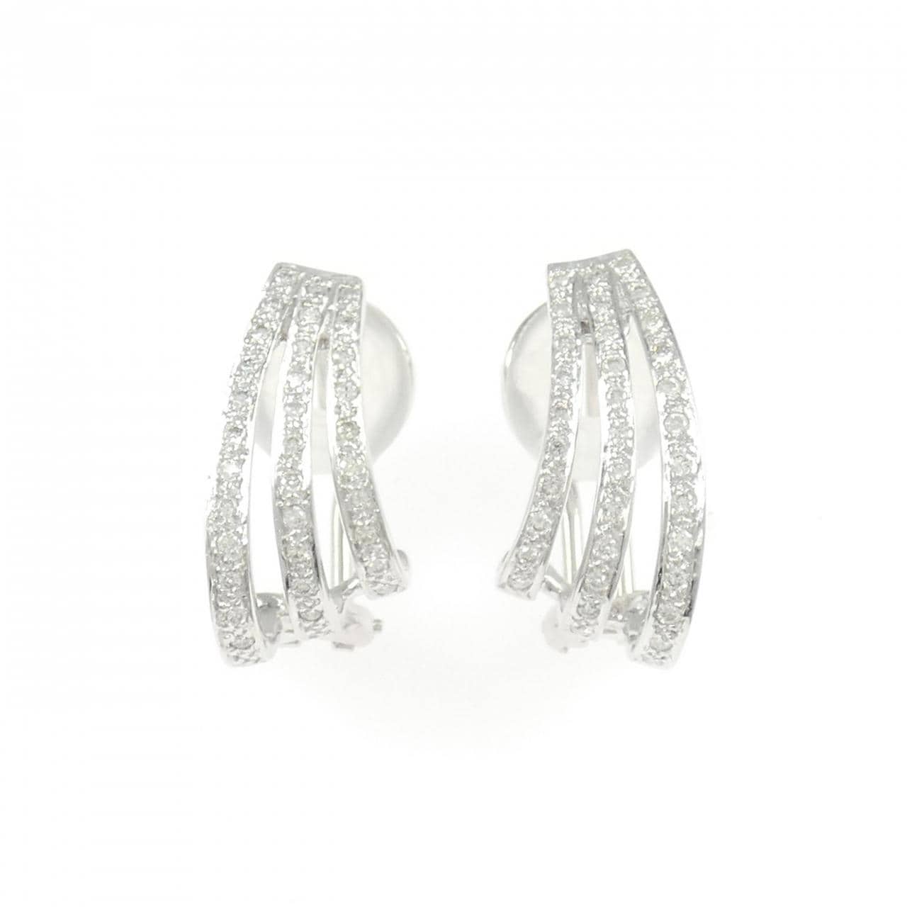 750WG ダイヤモンド ピアス/イヤリング 0.38CT