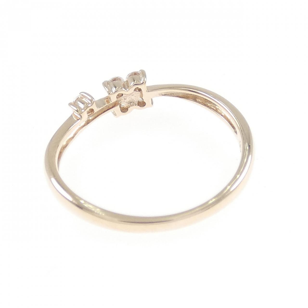 K10PG フラワー キュービック リング