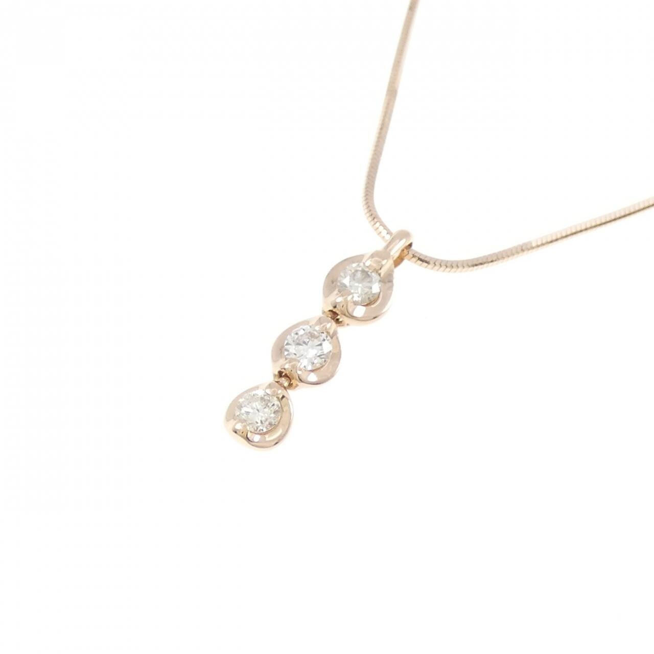 トリロジー ダイヤモンド ネックレス 0.15CT
