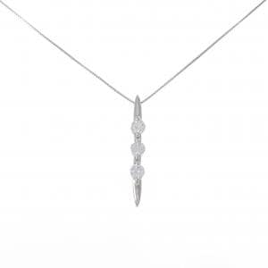 PT900/PT850 2WAY スリーストーン ダイヤモンド ネックレス 0.50CT