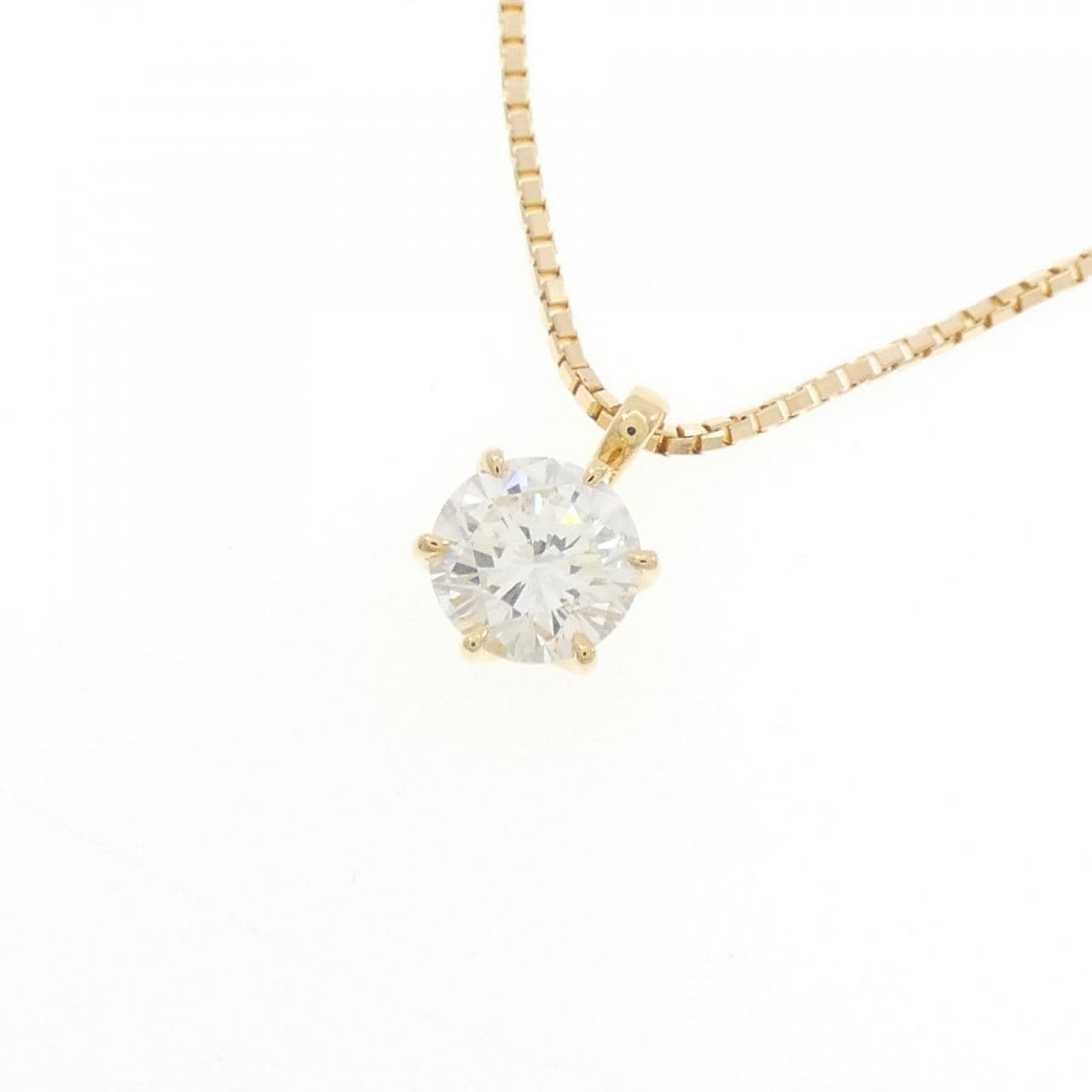 【新品】K18YG ダイヤモンド ネックレス 0.510CT G SI1 VG