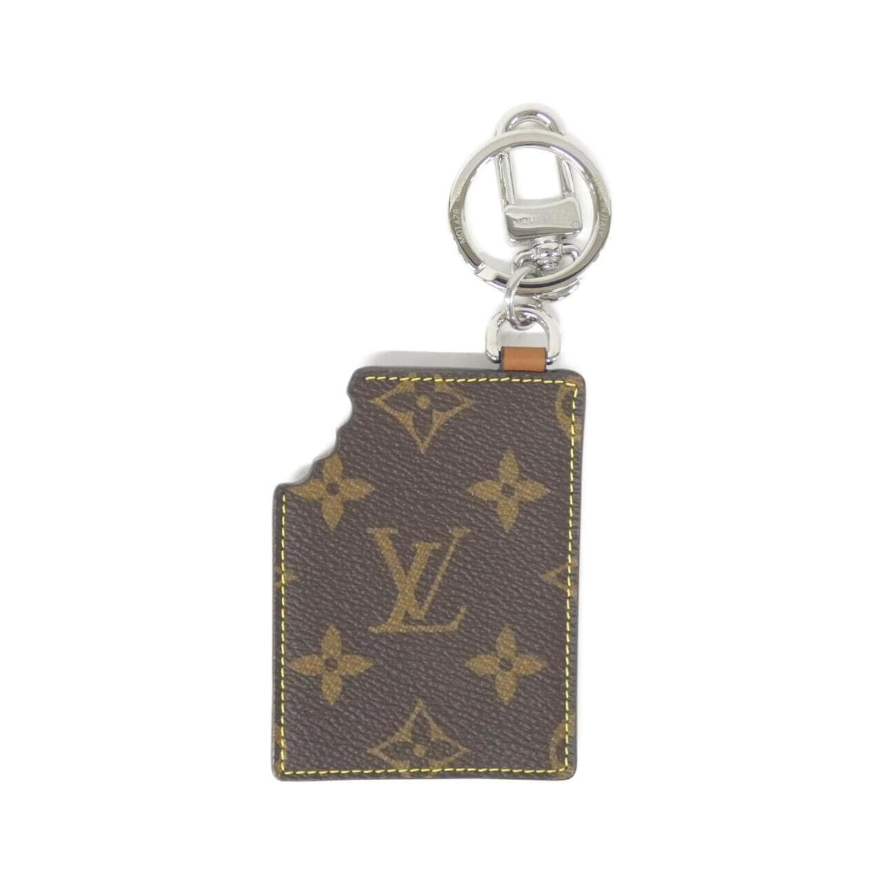 ルイヴィトン モノグラム バッグチャーム LVチョコレートバー M01478 キーリング
